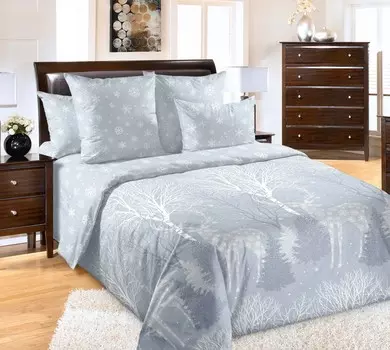 Комплект из перкаля 1,5-спальный Снежная долина