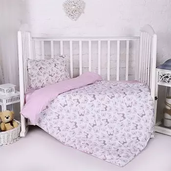 Комплект из перкаля ясельный Бабочки
