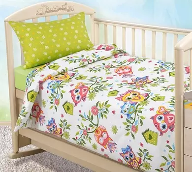 Комплект из перкаля ясельный Совята зк