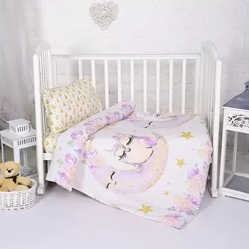 Комплект из перкаля ясельный Совушки