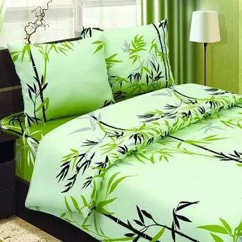 Комплект из поплина 1,5-спальный Бамбуковый рай