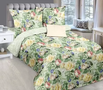 Комплект из поплина 1,5-спальный Вальс цветов