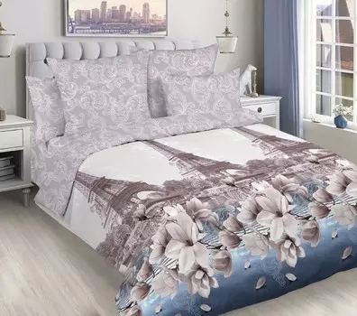 Комплект из поплина 2 сп. европростынь Париж