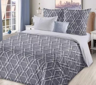 Комплект из поплина евро Грэй