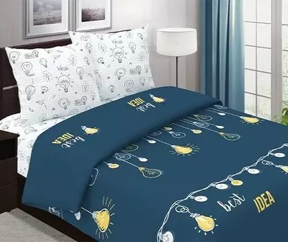 Комплект из поплина евро Люмен