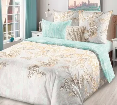 Комплект из поплина евро Магнолии