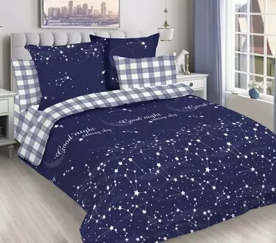 Комплект из поплина евро Звездопад