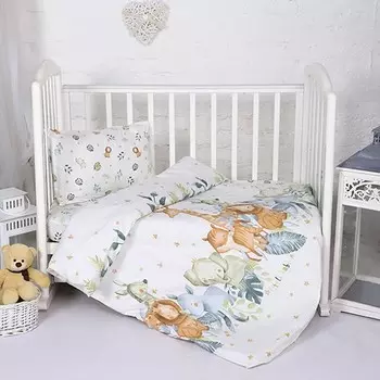 Комплект из сатина ясельный Джунгли