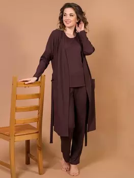 Комплект трикотажный Атанасия (шоколадный)