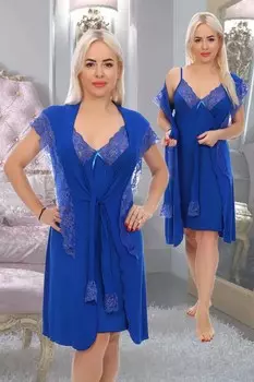 Комплект вискозный Инна (васильковый)