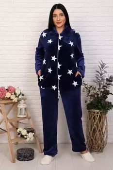 Костюм из велсофта Дария (синий)