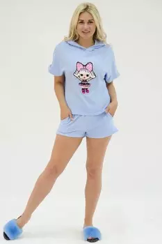 Костюм махровый Алина (голубой)