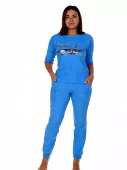 Костюм махровый Дорис (васильковый) рр