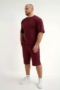 Костюм мужской Боец (бордовый) рр