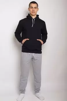 Костюм мужской Михаил (черно-серый)