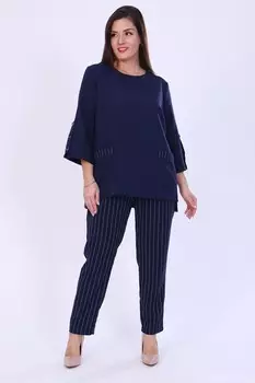 Костюм штапельный Джерсис (синий)