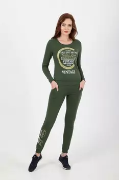 Костюм трикотажный Аделита (зеленый)