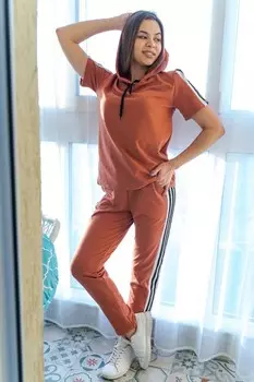 Костюм трикотажный Амара (терракотовый)