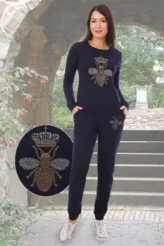 Костюм трикотажный Делинда (темно-синий) рр