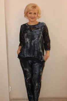 Костюм трикотажный Джеклин (абстракция) рр