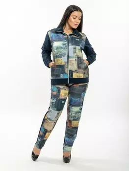 Костюм трикотажный Джин (синий) рр