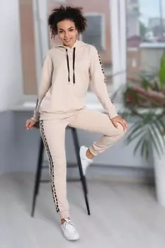 Костюм трикотажный Флорита (светло-бежевый)