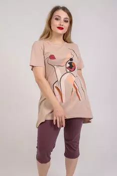 Костюм трикотажный Илария (коричневый) рр