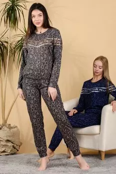 Костюм трикотажный Индра (коричневый)
