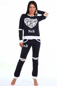 Костюм трикотажный Изюминка (темно-синий) рр