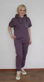 Костюм трикотажный Эльвира (баклажановый)