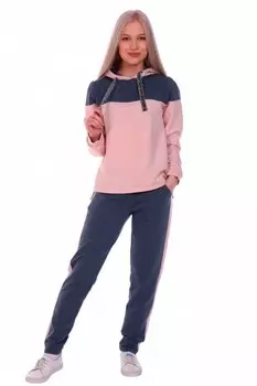 Костюм трикотажный Элиза (сине-розовый) рр