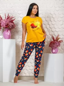 Костюм трикотажный Кактус (горчичный)