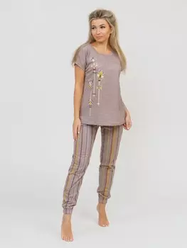 Костюм трикотажный Кактус (коричневый)