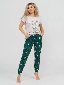 Костюм трикотажный Кактус (зеленая клетка)