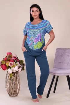 Костюм трикотажный Кандида (синий) от