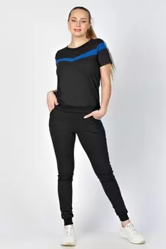 Костюм трикотажный Кэндис (сине-черный)