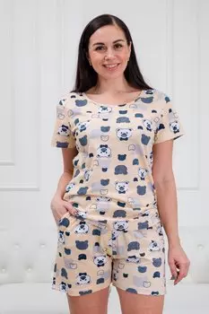 Костюм трикотажный Ларк (бежевый)