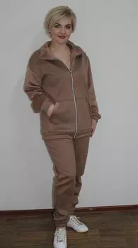Костюм трикотажный Лоиза (коричневый)