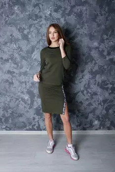 Костюм трикотажный Луиза (хаки) рр