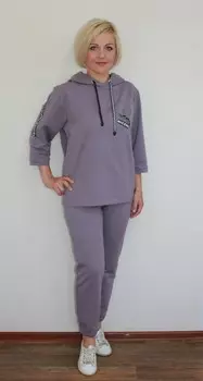 Костюм трикотажный Мария (сиренево-голубой)