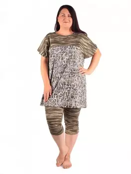 Костюм трикотажный Матильда (хаки)