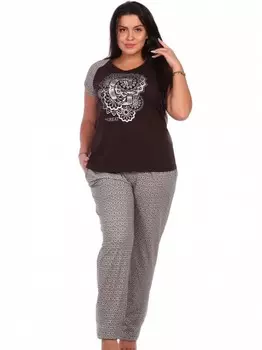 Костюм трикотажный Медея (коричневый)