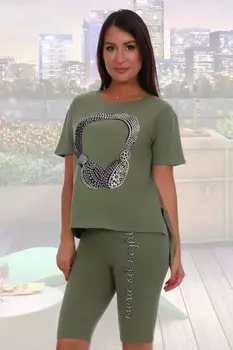 Костюм трикотажный Музыка (хаки)