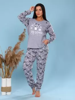 Костюм трикотажный Олененок (розовые сердечки) от