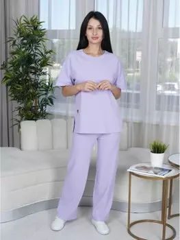 Костюм трикотажный Палаццо (сиреневый) рр