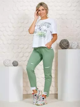 Костюм трикотажный Понедельник (оливковый) рр