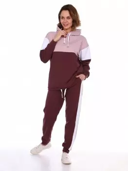 Костюм трикотажный Разноцветик (бордовый)