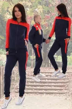 Костюм трикотажный Рикарда (кораллово-синий) рр