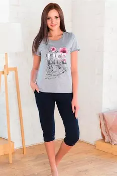 Костюм трикотажный Санти (серый) рр