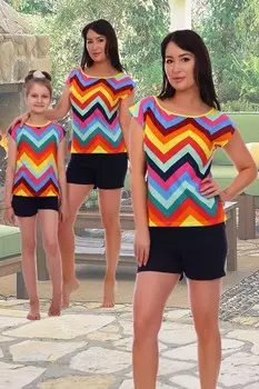 Костюм трикотажный Шибори